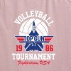 Women's Top Gun Volleyball Tournament Graphic Racerback Tank - Heather Orchid - 2 X-Large - 2 of 4