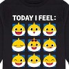 Boys' - Baby Shark - Today I Feel Grid Long Sleeve Graphic T-Shirt - 2 of 4