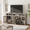 GustoWave 70.9" Farmhouse TV Stand, Entertainment Center with Glass Door & LED Lights for Living Room, Bedroom - 3 of 4