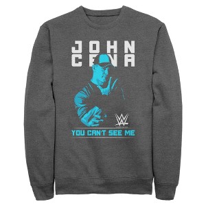 Mens WWE John Cena You Can't See Me Blue Sweatshirt - 1 of 4
