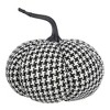Whisen Fabric Pumpkin Decor, Holiday Halloween Decoration - Black & White - 4 of 4