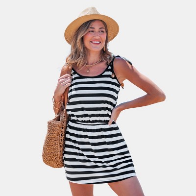 Women's Chic Striped Tank Dress for Effortless Summer Style - Cupshe