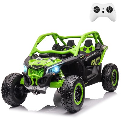 2 Seater Ride on UTV Car, Licensed Can-Am Electric Off-Road Car, 4WD Kids Truck w/Remote Control