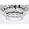 Elegant Lighting Mila 18 inch pendant in black - 4 of 4