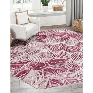 Unique Loom  Blossom Ocho Area Rug - 1 of 4