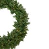 Northlight Pre-Lit Black River Pine Artificial Christmas Wreath, 48-Inch, Clear Lights - image 3 of 4