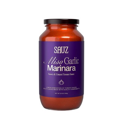 Sauz Miso Garlic Marinara Savory and Umami Tomato Sauce - 25oz