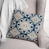 Creative Products Faded Gray Blue Medallions 18x18 Indoor / Outdoor Pillow - 3 of 4