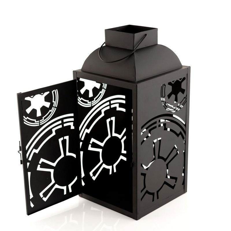 Seven20 Star Wars Black Stamped Lantern | Empire Imperial Symbol | 14 Inches Tall, 4 of 7