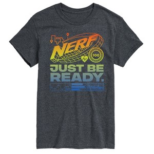 Men's - NERF - Just Be Ready Rainbow Gradient Logo Short Sleeve Graphic T-Shirt - 1 of 3