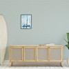 Stupell Industries Nautical Blue Sailboat Tranquil Coastal Water Watercolor Painting Black Framed Giclee Art - 2 of 4
