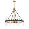 Savoy House Santiago 8 - Light Pendant in  Matte Black/Warm Brass - 2 of 4