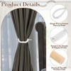 Unique Bargains Cotton Hand-Woven Decorative Drape Curtain Tiebacks with Wood Club - 3 of 4