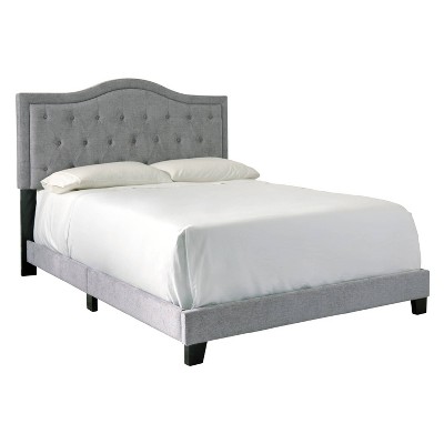 Queen Jerary Upholstered Bed Gray - Signature Design by Ashley