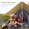 SEVOBAL Camping Tents Quick-Setup Tent with Welded Floor and Porch Design for Outdoor Camping, Gray, 24.02"*11.02"*8.27" - 2 of 4