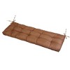 NewHome"Non-Slip Bench Seat Cushion with Ties, Waterproof for Indoor/Outdoor Furniture, 51.18x19.68in"coffee 8cm thick - 4 of 4