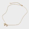 14K Gold Dipped Charm Initial Pendant Necklace - A New Day™ Gold - 3 of 4