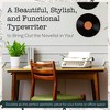 Maplefield Antique Typewriter - Cute Table Decor for Home or Office - Easy Setup - Fits Standard 8 x 11 Inch Paper Sheets (Cream) - 2 of 4