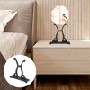 Unique Bargains Detachable Round Fan Style Fan Display Stand Resin 1Pc - 4 of 4