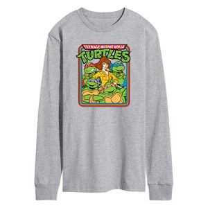 Men's - Teenage Mutant Ninja Turtles - Retro Group April Long Sleeve Graphic T-Shirt - 1 of 4