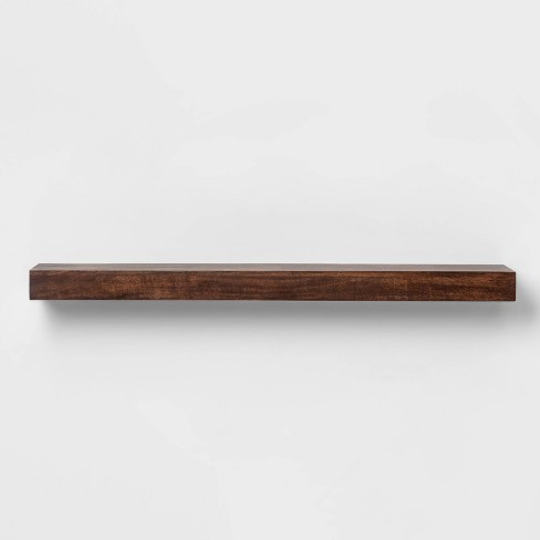 Wood Block Wall Shelf Walnut Threshold Target