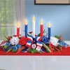 Collections Etc Patriotic Candle Centerpiece with LED Lights 22 X 7 X 12 - 2 of 2