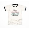 Simply Sage Market Women's Have A Holly Jolly Christmas Short Sleeve Ringer Tee - 3 of 4