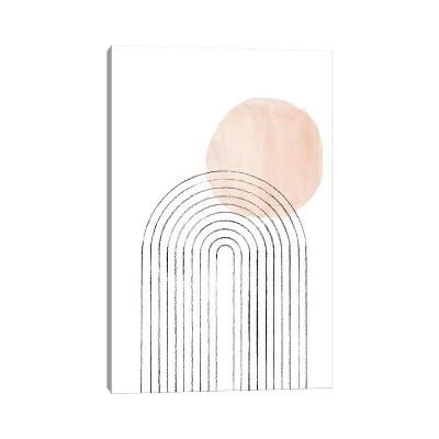 iCanvas Rainbow and Neutral Sun by Whales Way Canvas Print Wall Art