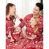 PATPAT Family Christmas Pjs Matching Sets Reindeer and Snowflake Patterned Sleepwear Xmas PJS Set for Family - 3 of 4