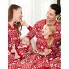 PATPAT Family Christmas Pjs Matching Sets Reindeer and Snowflake Patterned Sleepwear Xmas PJS Set for Family - image 3 of 4