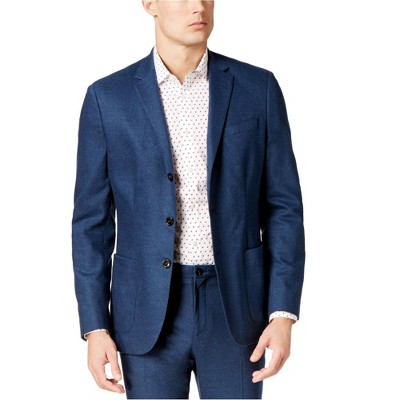 Michael Kors Mens Stretch Flannel Three Button Blazer Jacket
