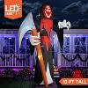 Joyfy 12FT Giant Halloween Inflatable Decoration, Scary Grim Reaper with Scythe for Halloween Indoor Outdoor Yard Lawn Garden Holiday Party Decoration - 4 of 4