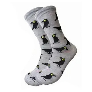 Crow Socks the Sock Panda (Women's Sizes, Adult Medium) - 1 of 3