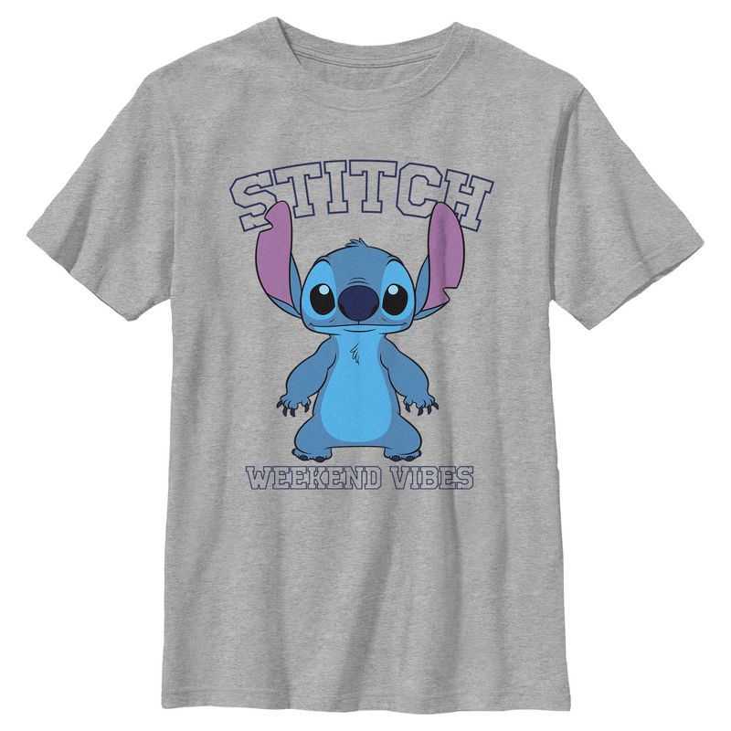 Boy's Lilo & Stitch Collegiate Weekend Vibes T-shirt : Target