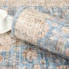 Acekool 9x12 Washable Boho Vintage Medallion Area Rug, Non-Slip, Stain Resistant, Non-Shedding Carpet for Living Room, Bedroom, Office - 2 of 4