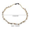 Unique Bargains Women's Rhinestone Vintage Wavy Faux Pearl Headband - 4 of 4