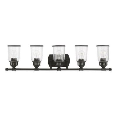 Livex Lighting Lawrenceville 5 - Light Vanity in  Black
