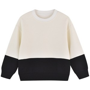 MyKids-USA Baby Boy And Girl Colorblock Design Long Sleeve Pullover Hoodies - 1 of 4