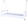 YOOCOZZ Acacia Wood Patio Twin Size Swing Bed Seating Group with Hemp Ropes - 4 of 4