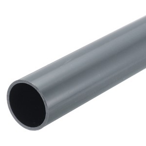 Unique Bargains PVC Water Plumb DIY Crafts High Impact Rigid Round Pipes 8" Length - 1 of 4