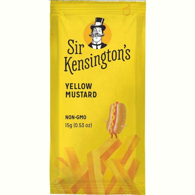 Sir Kensington's Mustard Squeeze Packet - Case of 600/15 gm, 2 of 3