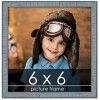 PosterPalooza | Square Textured Blue Picture Frame - UV Acrylic, Foam Board Backing, Hanging Hardware - 2 of 4