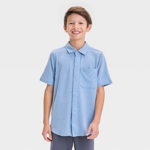 Boys' Short Sleeve Adventure Shirt - All In Motion™ - 1 of 3