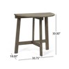 Maggift Patio End Tables, Stylish End Tables for Indoor and Outdoor Use, for Gardens, Backyard, Special Design, Brown, 30.75"*18"*30" - 2 of 4