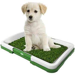 PETMAKER Puppy Potty Trainer- Artificial Grass Mat, Tray & 5 Extra  Toilet Training for Puppies & Small Pets, Green - 1 of 1