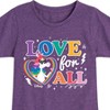 Girls' Disney Inside Out Fitted Short Sleeve Graphic T-Shirt - Heather Purple - 3T - 2 of 4