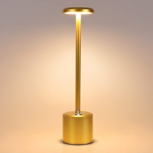 1PC Recharge Table Lamp, LED Cordless Desk Lamp,,Modern Cream Stepless Dimming for Restaurant/Bedroom/Bar/Camping/Coffee Shop Outdoor Light - 1 of 4