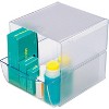 Deflecto Desk Cube with Drawer Clear 7-1/8 x 6 x 6 350801 - 3 of 3