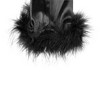 INSPIRE CHIC Women's Satin Hooked Finger Feather Fingerness Costplay Sleeves Gloves for Christmas Dance Party 1 Pair - 4 of 4