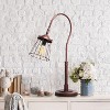 Caged Shade Table Lamp Rustic Red - Lalia Home - 3 of 4